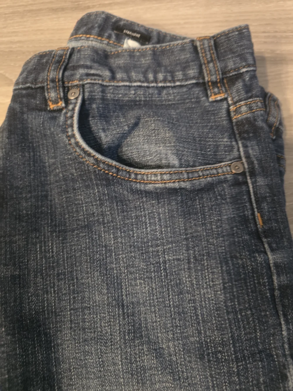 DC Men's Straight Jeans in Dark Blue Denim